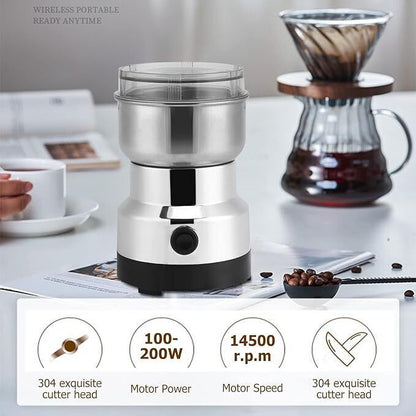 Electric Coffee Grinder Coffee Beans Spices Cereals Nut Bean Grinder - FashionTech