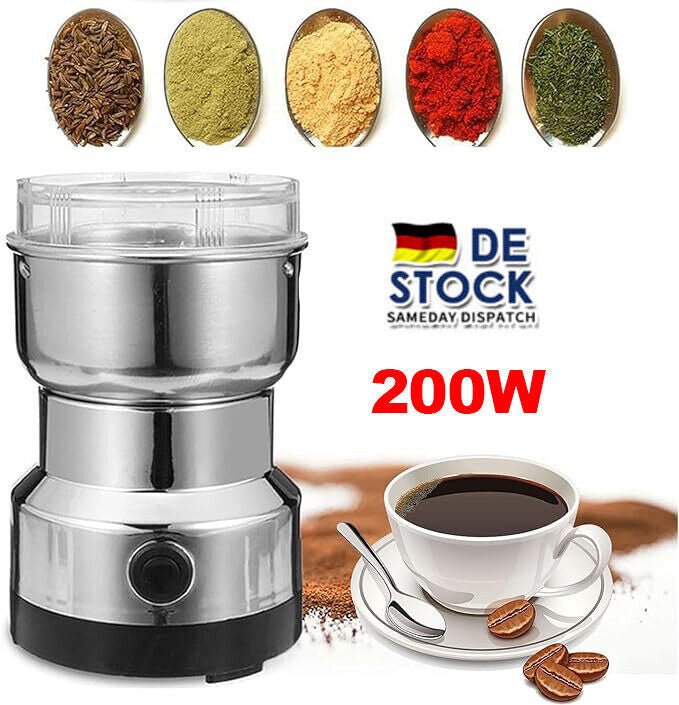 Electric Coffee Grinder Coffee Beans Spices Cereals Nut Bean Grinder - FashionTech