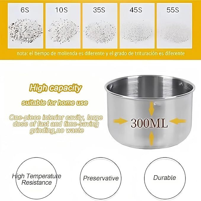 Electric Coffee Grinder Coffee Beans Spices Cereals Nut Bean Grinder - FashionTech