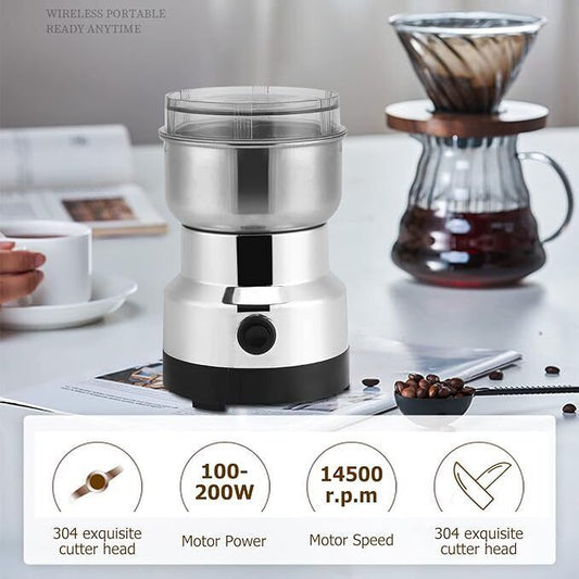 Electric Coffee Grinder Coffee Beans Spices Cereals Nut Bean Grinder - FashionTech