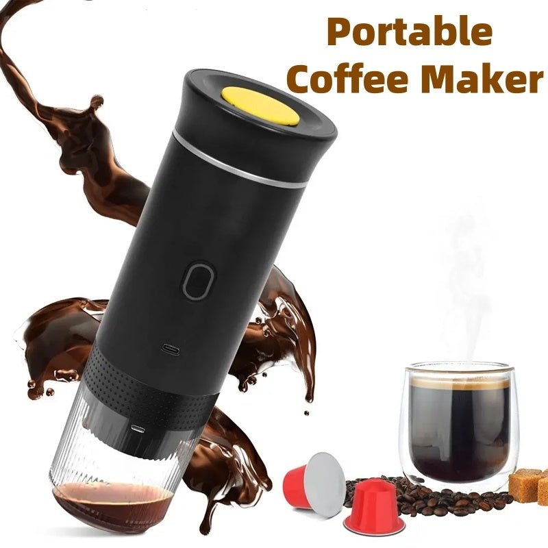 Electric Grinder Coffee Travel Handy 3 In1 Espresso Portable Coffee Espresso Maker Machine Cafe Portable Capsule Coffee Machine Kitchen Gadgets - Tech Tready