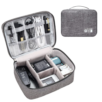 Electronics Organizer Travel Cable Organizer Bag Waterproof Portable Digital Storage Bag Electronic Accessories Case Cable Charger Organizer Case - FashionTech