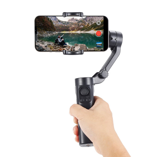 F5 plus stabilizer 3 - axis mobile phone stabilizer shooting device shake resistant handheld pan tilt - FashionTech