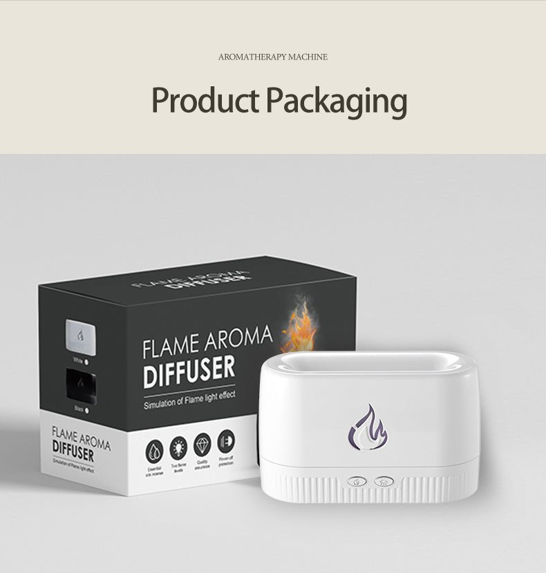 Factory Price Flame Humidifier Aroma Diffusers Machine Home Bedroom Silent Essential Oil Flame Aroma Diffuser - Tech Tready