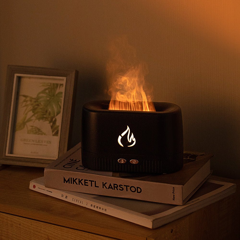 Factory Price Flame Humidifier Aroma Diffusers Machine Home Bedroom Silent Essential Oil Flame Aroma Diffuser - Tech Tready