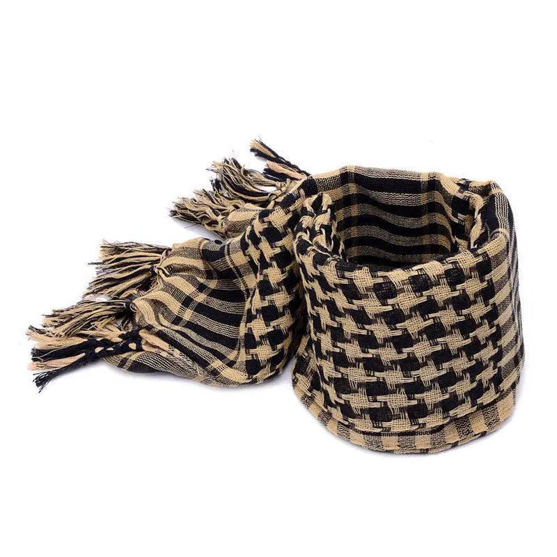 Fashion Mens Lightweight Square Outdoor Shawl Military Arab Tactical Desert Army Shemagh KeffIyeh Arafat Scarf Fashion - Tech Tready