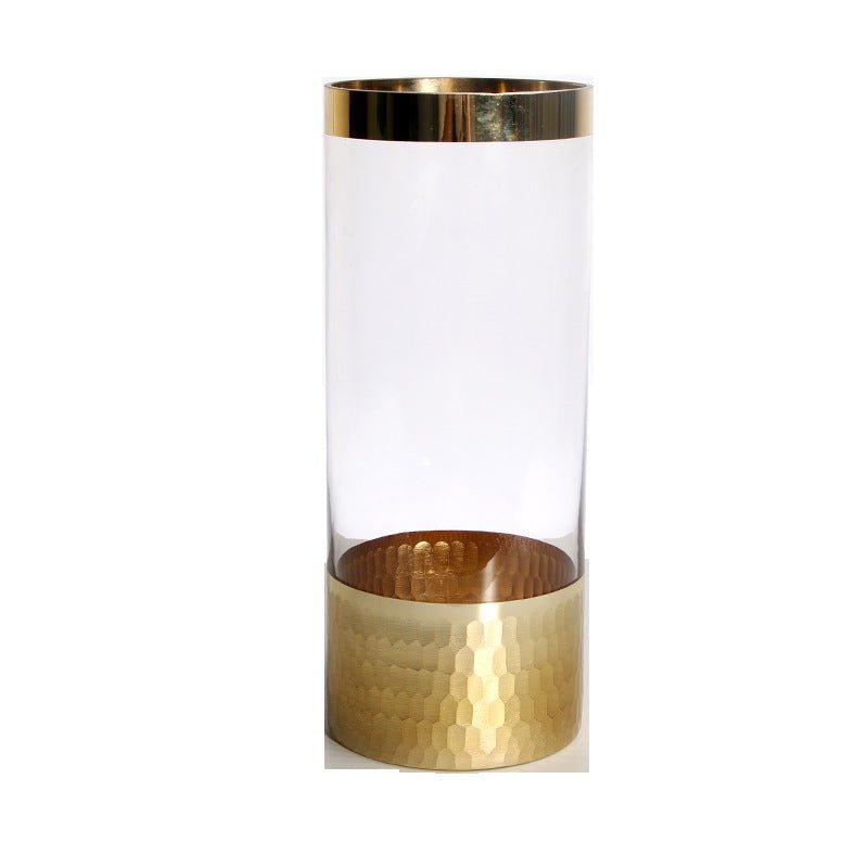 Glass vase modern transparent hydroponic flower vase home decoration ornaments - FashionTech