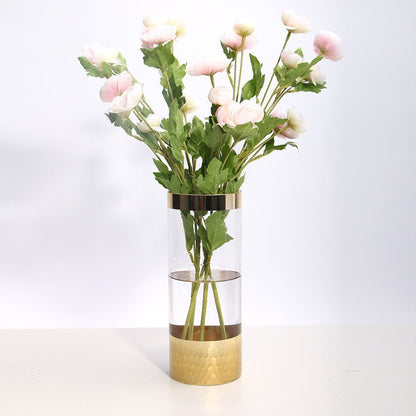 Glass vase modern transparent hydroponic flower vase home decoration ornaments - FashionTech