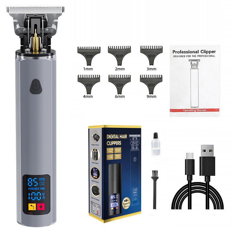 Hair clipper hair clipper electric hair clipper oil cutting head carving bald head, - Tech Tready