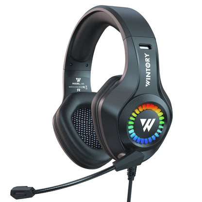 Head mounted gaming headphones wired e - sports luminous earphones mobile phones computers cool anchor headphones - FashionTech