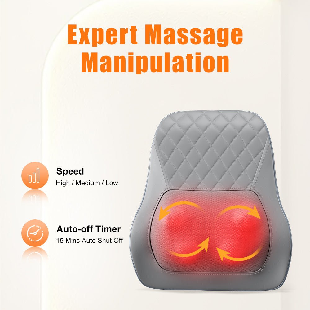 Home Use Multi - Function Massage Pillow for Neck, Shoulder, Waist, and Back with Electric Massager for Shoulder and Cervical Care - Tech Tready