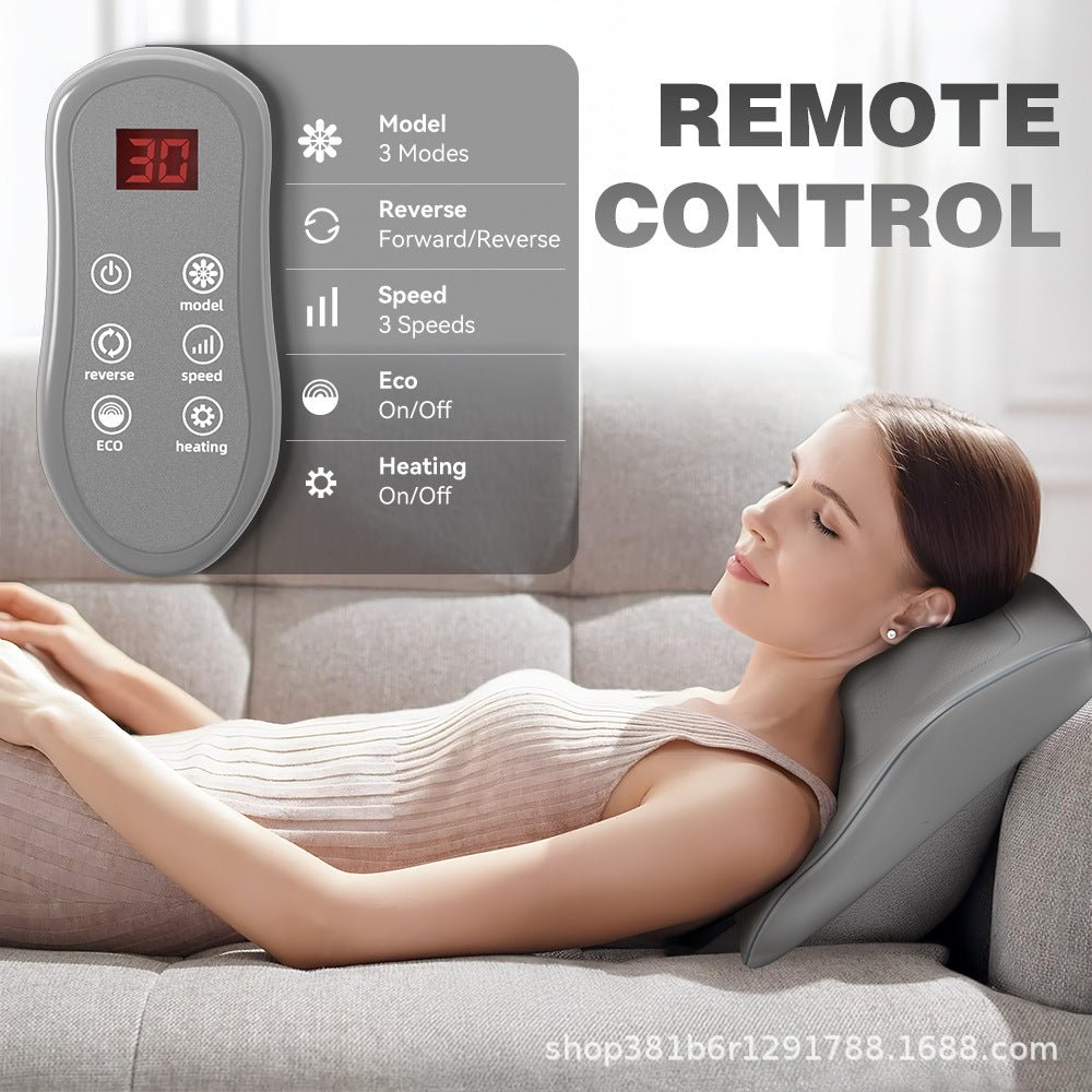 Home Use Multi - Function Massage Pillow for Neck, Shoulder, Waist, and Back with Electric Massager for Shoulder and Cervical Care - Tech Tready
