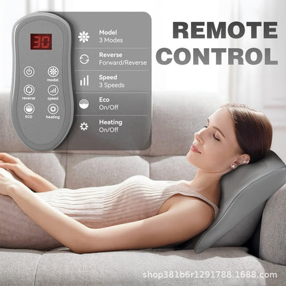 Home Use Multi - Function Massage Pillow for Neck, Shoulder, Waist, and Back with Electric Massager for Shoulder and Cervical Care - Tech Tready