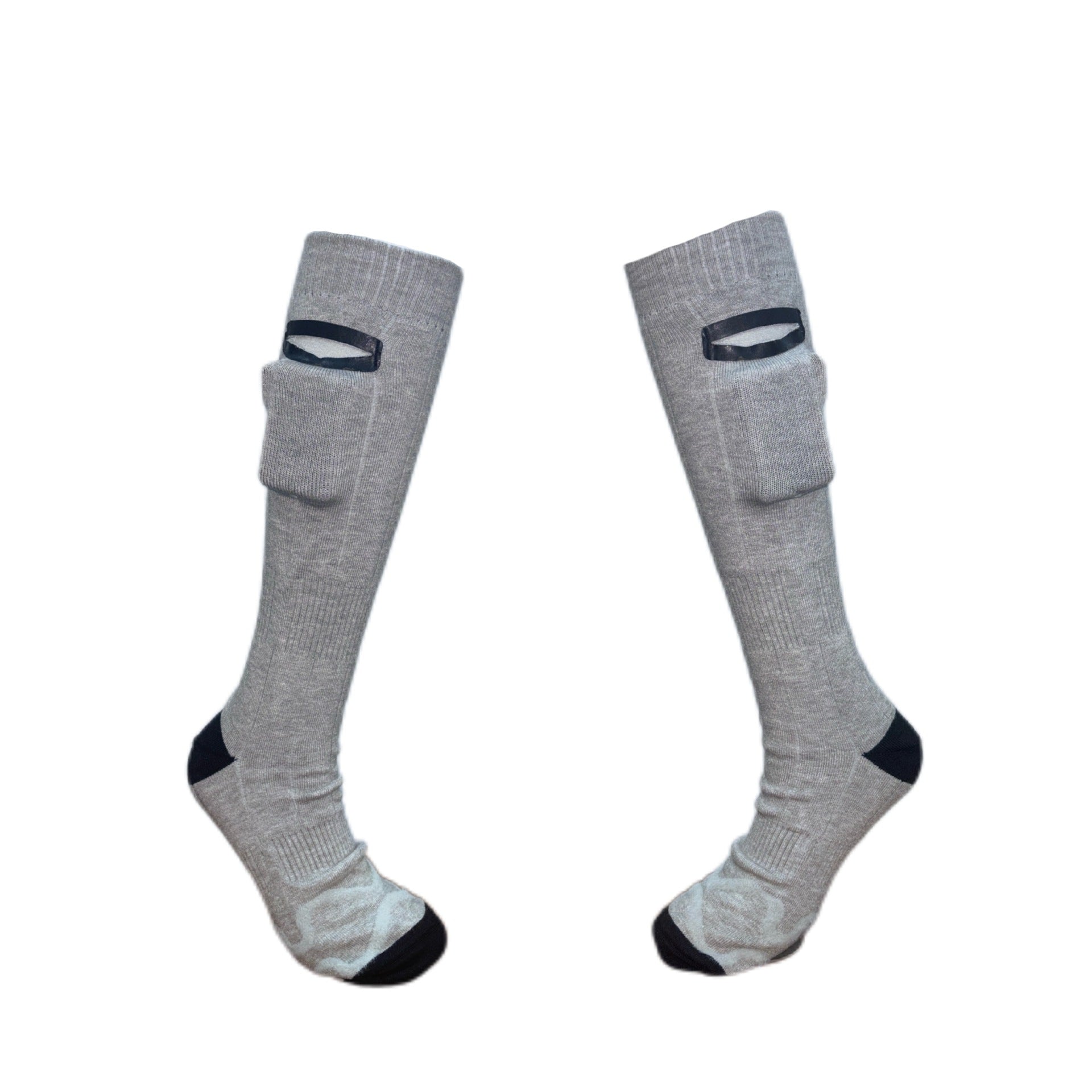 Hot socks for winter warmth, electric socks with USB charging, long tube, cold resistant socks for men and women, warm feet for winter heating - FashionTech