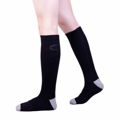 Hot socks for winter warmth, electric socks with USB charging, long tube, cold resistant socks for men and women, warm feet for winter heating - FashionTech