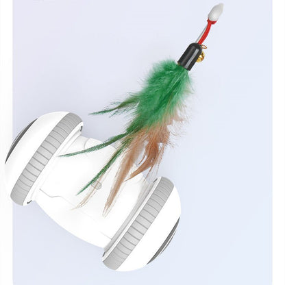 Interactive Cat Toy With Interchangeable Heads Pet Feather Toys - Tech Tready