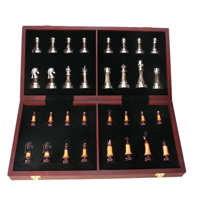 International Chess Metal Acrylic Imitation Jade Set Gift Chess Board Chess Table Western Chess Chess Pieces - FashionTech