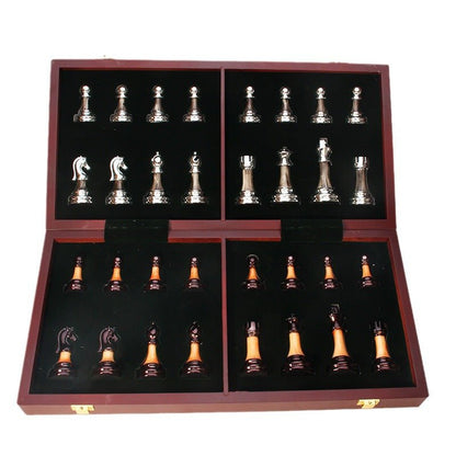 International Chess Metal Acrylic Imitation Jade Set Gift Chess Board Chess Table Western Chess Chess Pieces - FashionTech