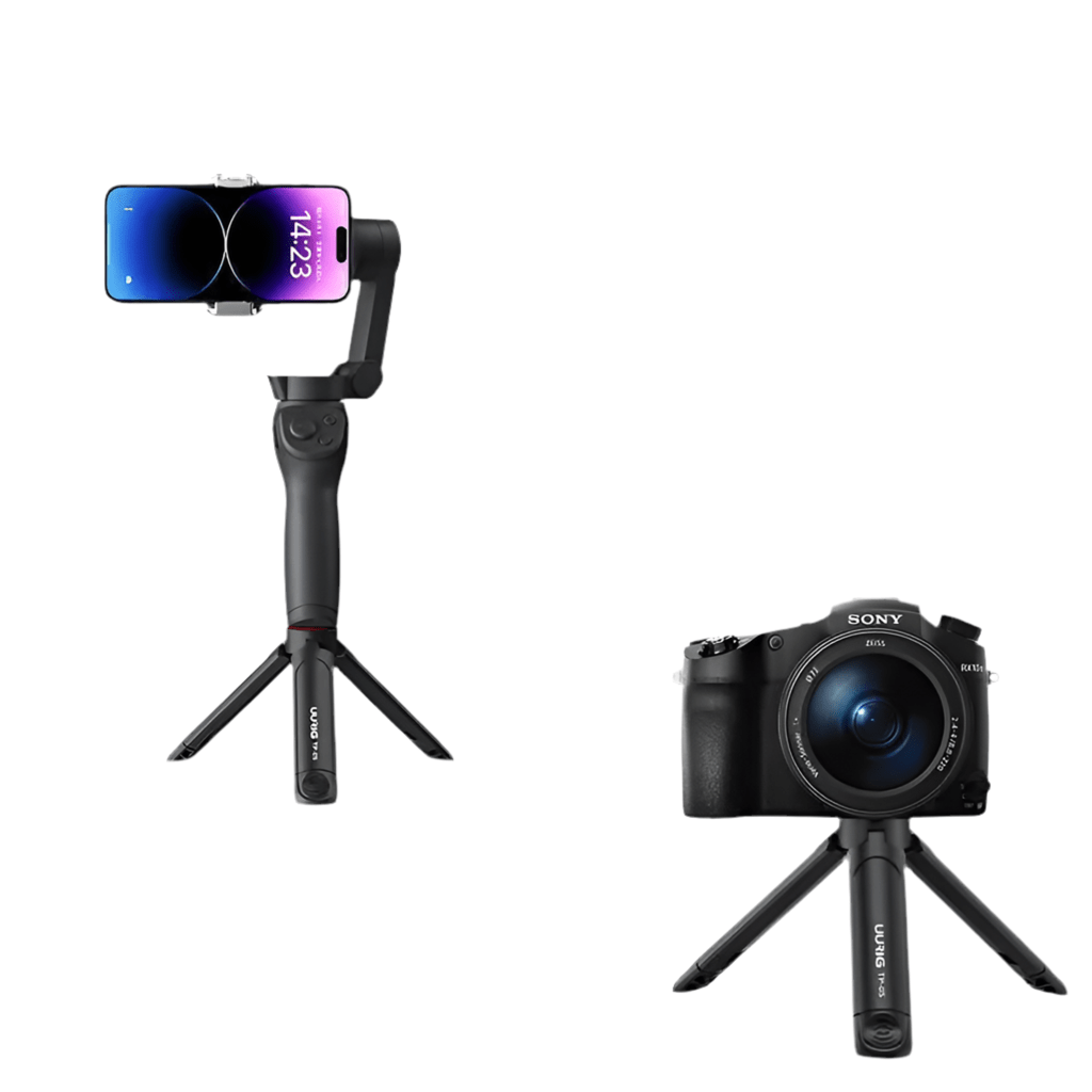Introduction to Mobile Photography uurig TP - 05 Mini Extended Tripod with Phone Clip Tripod - FashionTech