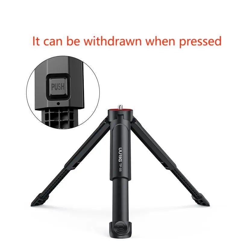 Introduction to Mobile Photography uurig TP - 05 Mini Extended Tripod with Phone Clip Tripod - FashionTech