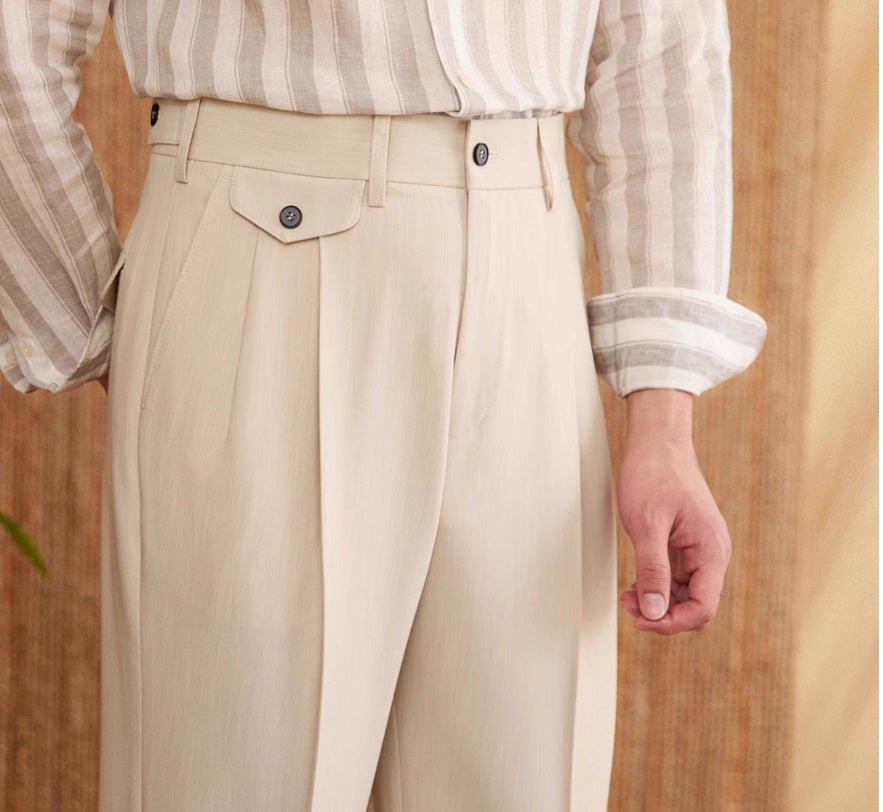 Italian Gentry High Waist Straight Pants - FashionTech