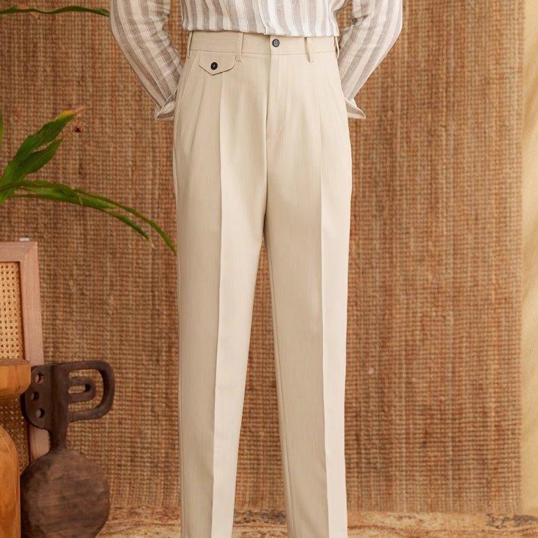 Italian Gentry High Waist Straight Pants - FashionTech