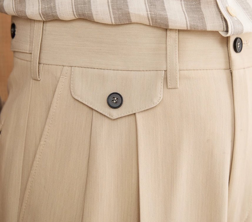 Italian Gentry High Waist Straight Pants - FashionTech