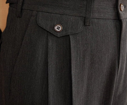 Italian Gentry High Waist Straight Pants - FashionTech