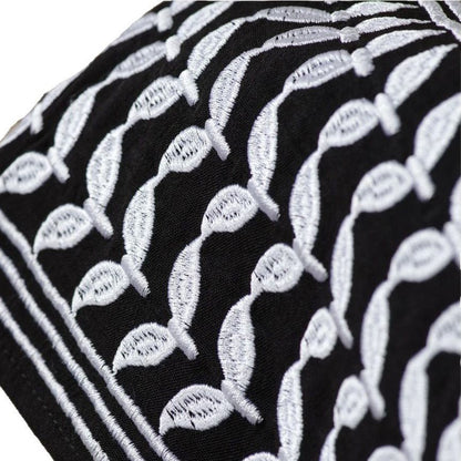 Keffiyeh Style Abaya With Crossbody Bag - Tech Tready