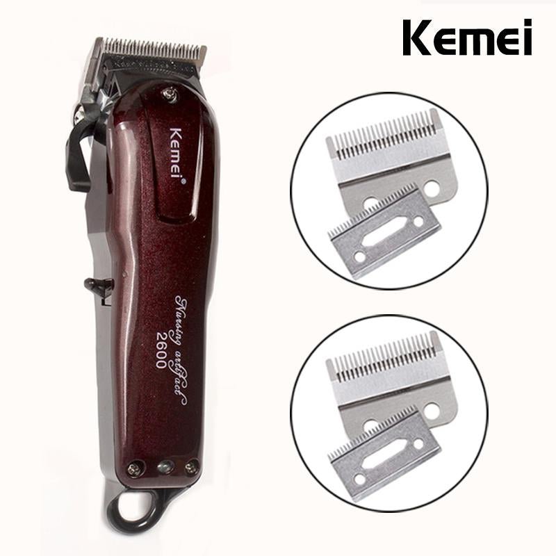 Kemel Electric Washable Hair Clipper Rechargeable Professional Hair Trimmer Shaver Razor Cordless Adjustable Clipper - FashionTech