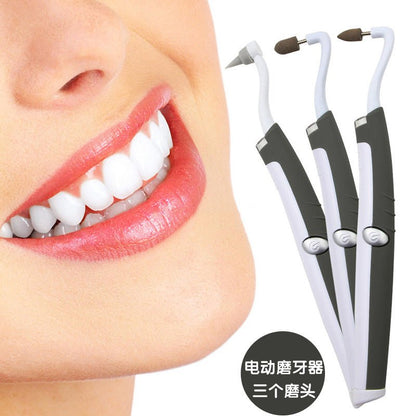 litpackLED sonic vibration electric teeth grinder polishing tooth cleaner removes dental plaque - Tech Tready