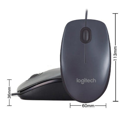 Logitech M91P Enterprise USB Office Mouse, Computer Gaming Wired Mouse - FashionTech
