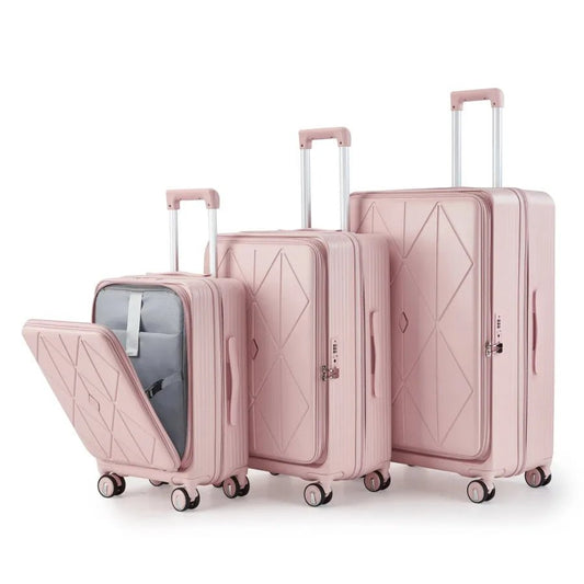 Luggage Sets 3 Piece 20 24 28 Expandable Carry On Luggage with TSA Lock Airline Approved 100% PC Hard Shell and Lightweight Sui - FashionTech