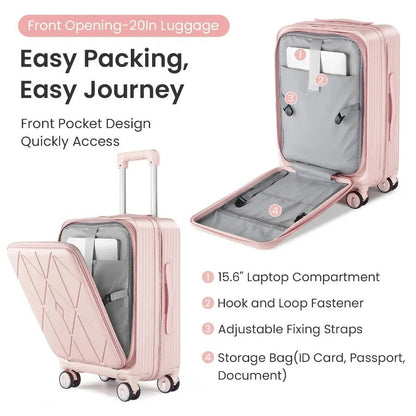 Luggage Sets 3 Piece 20 24 28 Expandable Carry On Luggage with TSA Lock Airline Approved 100% PC Hard Shell and Lightweight Sui - FashionTech