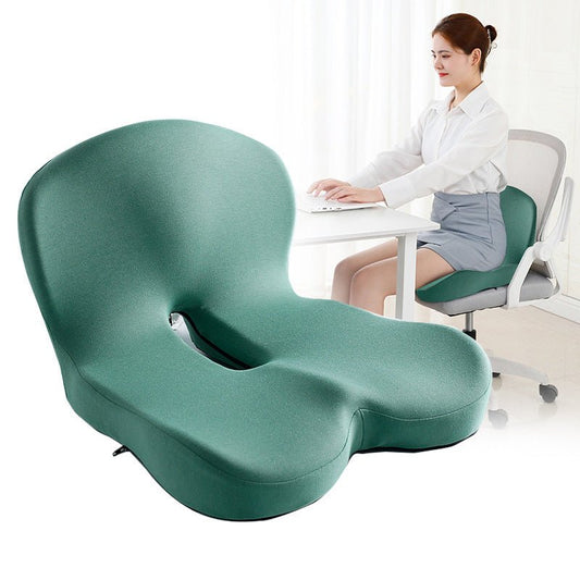 Memory cotton integrated cushion, backrest integrated cushion, student cushion, office chair cushion, car waist protection cushion, fart pad - FashionTech