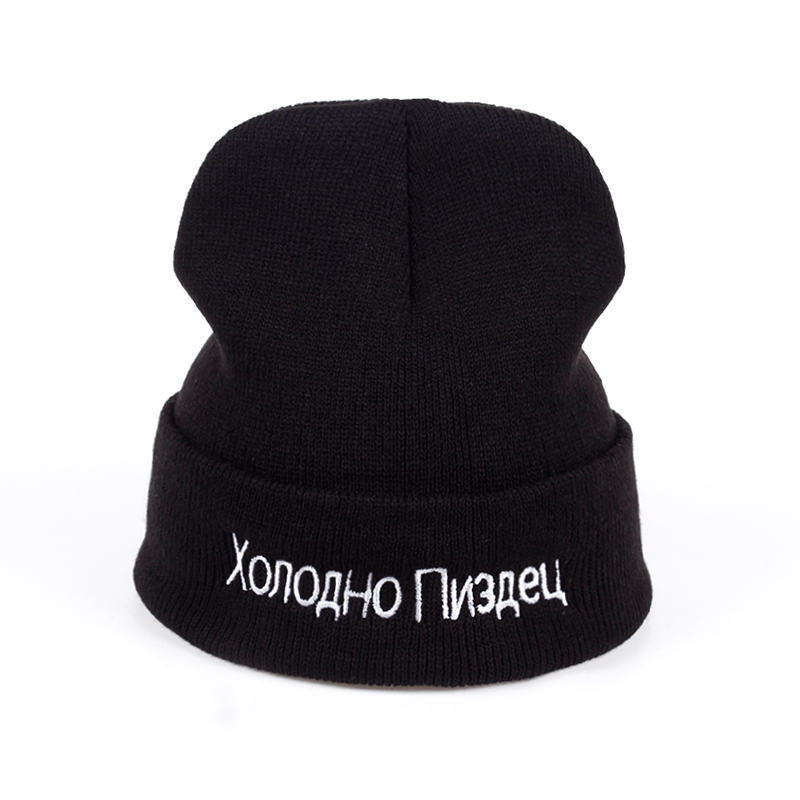 Men And Women Embroidered Knitted Hats - FashionTech