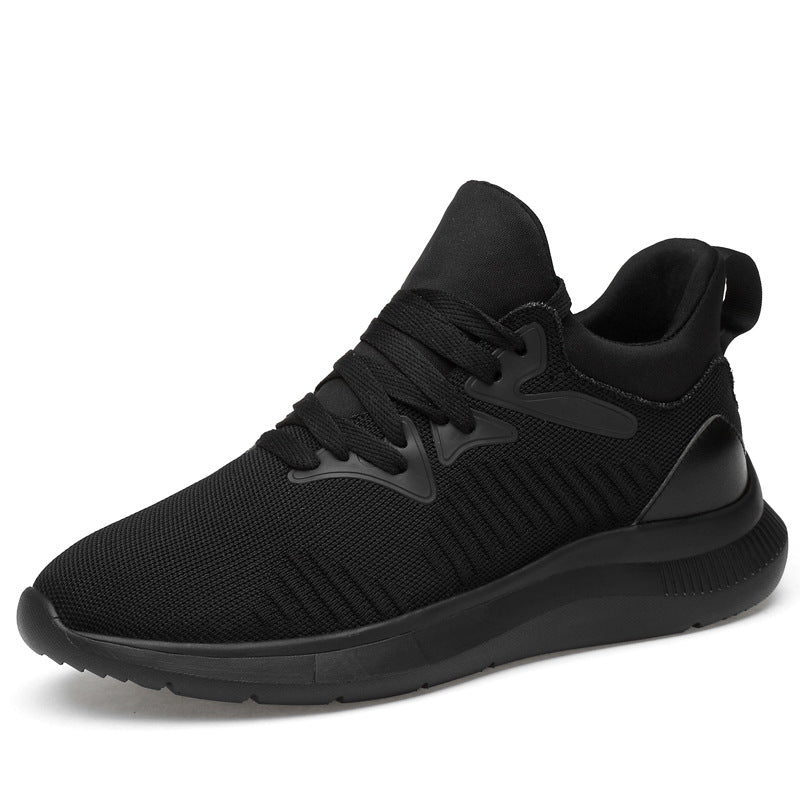 Men's shoes breathable men's casual shoes invisible height increasing shoes mesh sports shoes - FashionTech