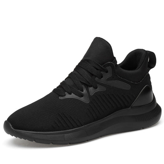 Men's shoes breathable men's casual shoes invisible height increasing shoes mesh sports shoes - FashionTech