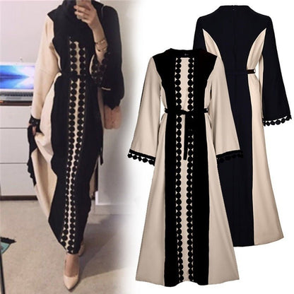 Middle Eastern lace patchwork abaya - Tech Tready