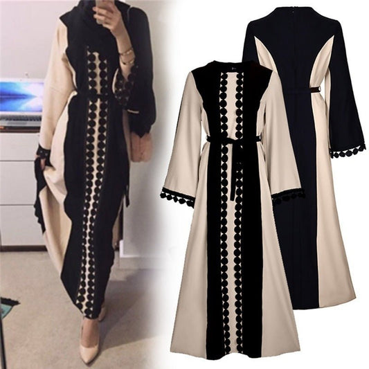 Middle Eastern lace patchwork abaya - Tech Tready