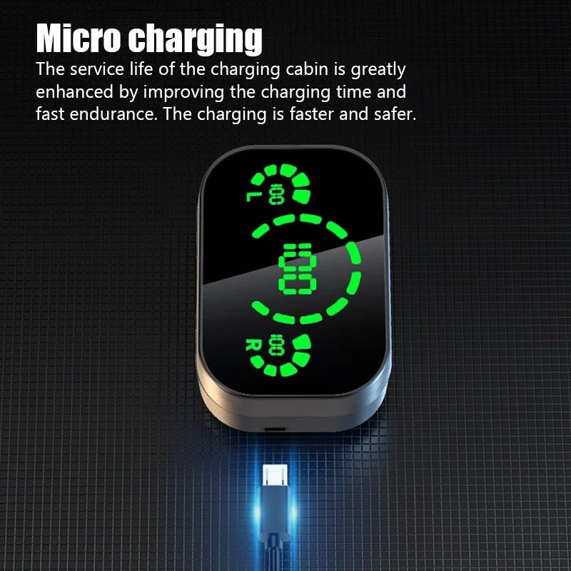 Mirror digital YD03 wireless Bluetooth earphones TWS in ear high battery Bluetooth earphones - Tech Tready