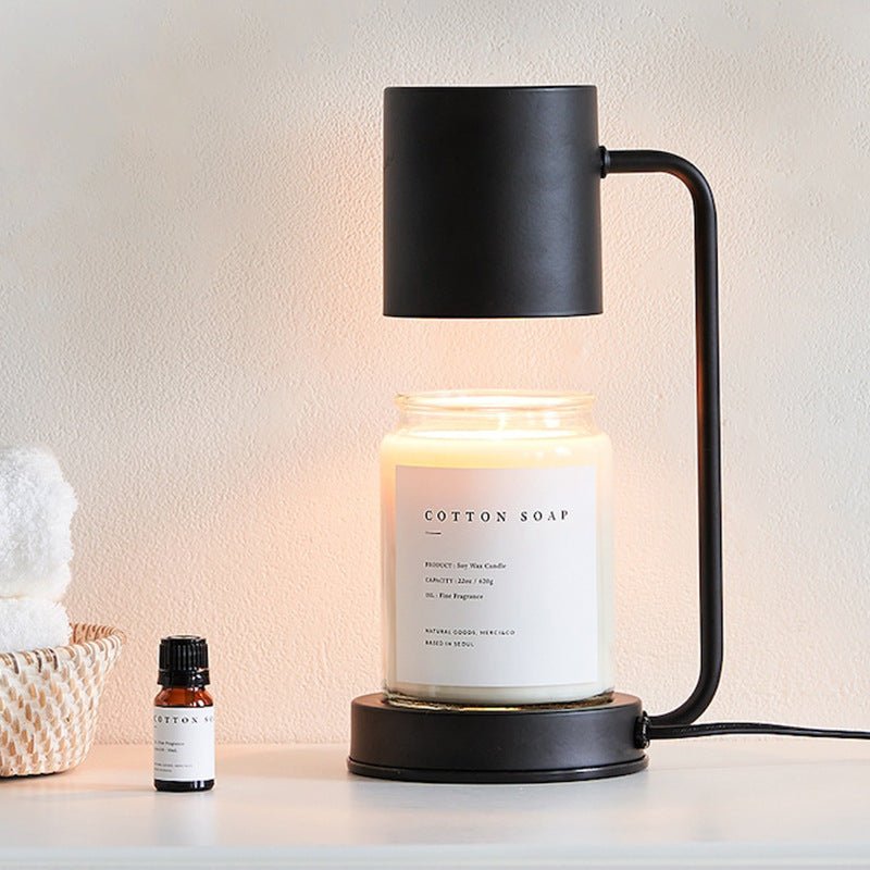 Modern Candle Warmer Table Light Metal Wax Burner Dimmable Candle Table Lamp Desk Lamp for Bedroom Living Room Atmosphere light（No aromatherapy） - FashionTech