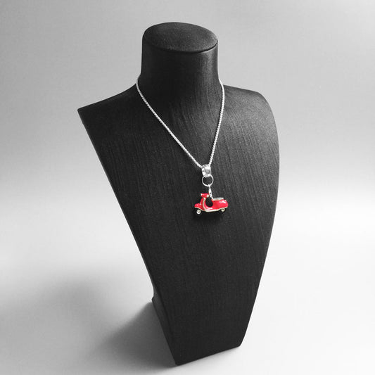 Motorcycle Charm Pendant 925 Sterling Silver - FashionTech