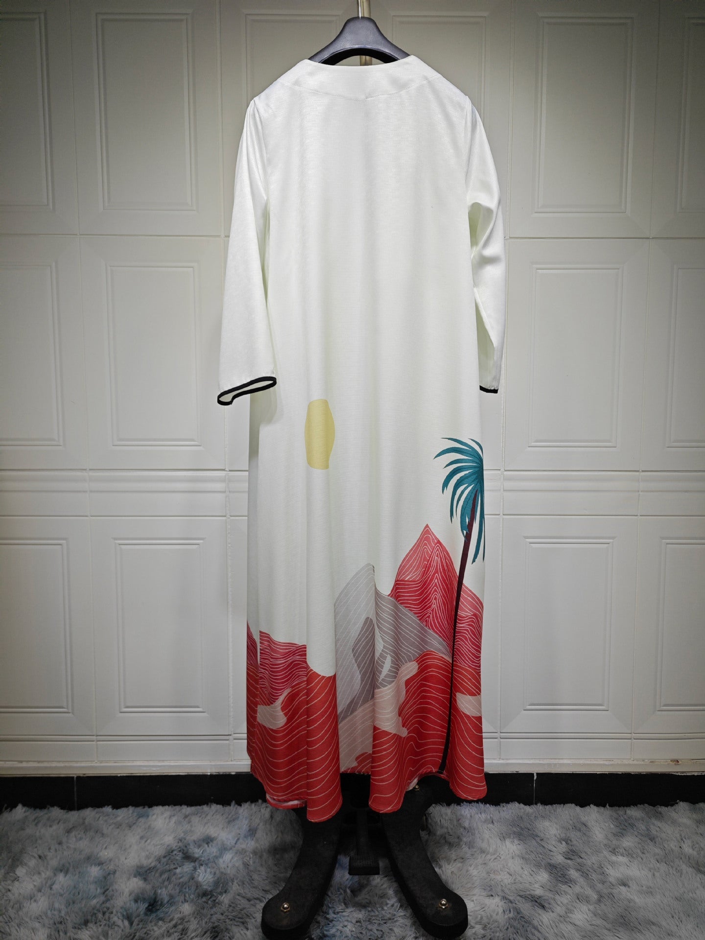 MQ111 Muslim Fashion Robe Abaya Cardigan Coat - Tech Tready