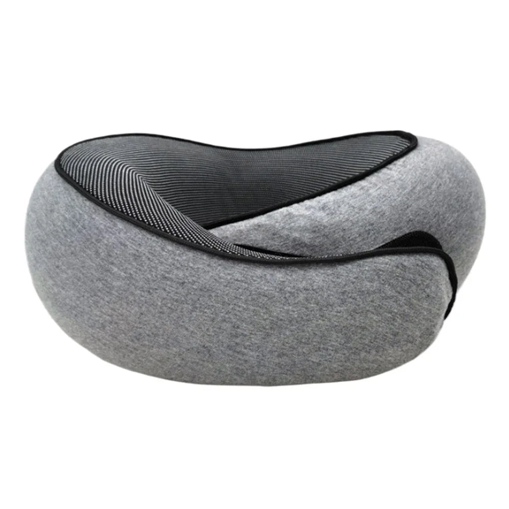 Neck Pillow Memory Foam Travel Pillow Soft Chin with 360 - Degree Head Support for Home Airplanes - FashionTech
