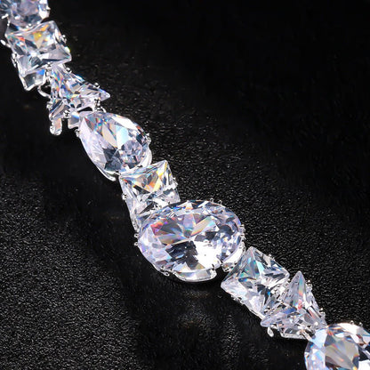 Necklace earring set bride's wedding jewelry set fashionable and versatile accessories - FashionTech