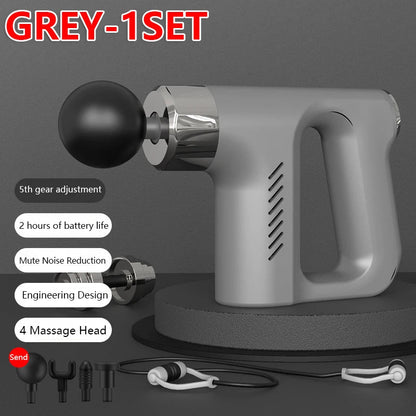 New Intelligent High Frequency Massage Gun Electric Deep Tissue Muscle Relaxation Fitness Body Massager Fascia Gun - Tech Tready