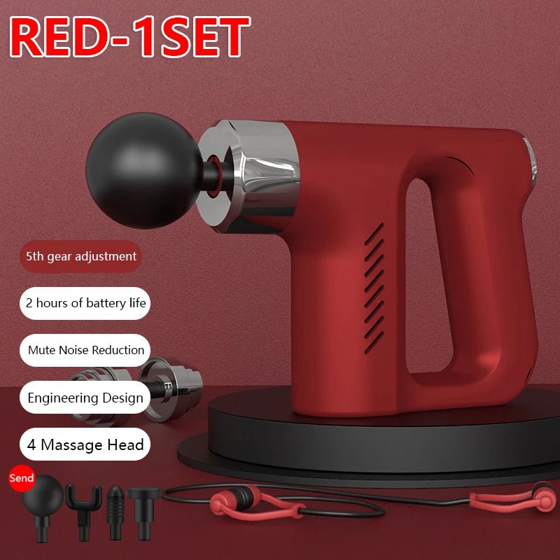 New Intelligent High Frequency Massage Gun Electric Deep Tissue Muscle Relaxation Fitness Body Massager Fascia Gun - Tech Tready