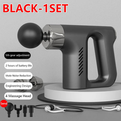 New Intelligent High Frequency Massage Gun Electric Deep Tissue Muscle Relaxation Fitness Body Massager Fascia Gun - Tech Tready