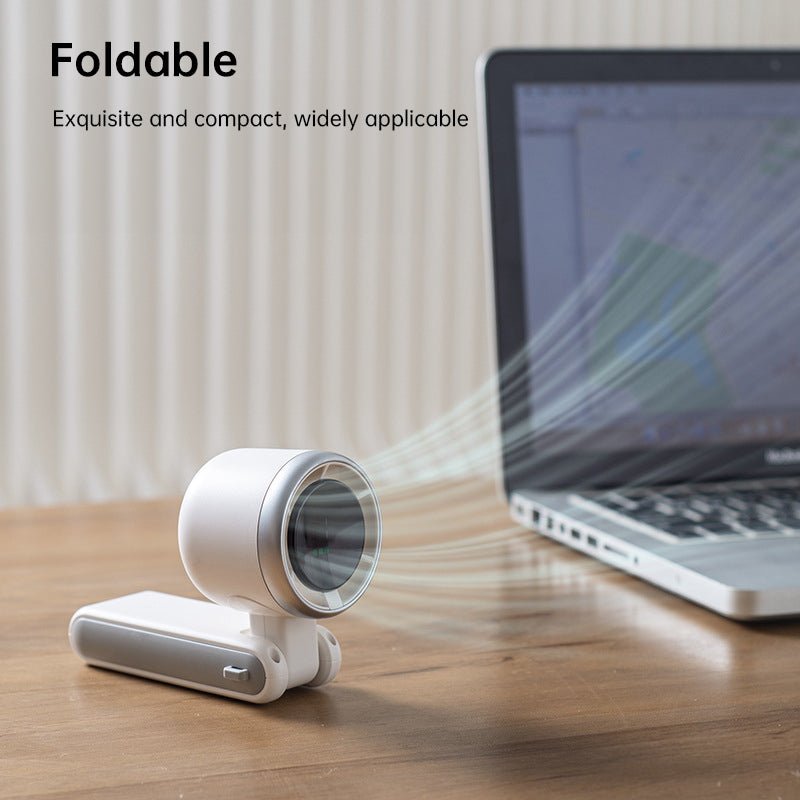 New Portable Electric Fan: Foldable, High - Power, USB - Rechargeable, Wearable Neck Fan - Tech Tready